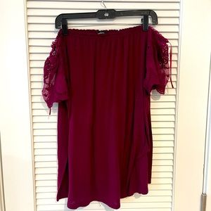 Plus Size Off The Shoulder Top